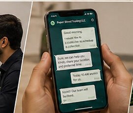 WhatsApp chat with Paper Shred Trading
